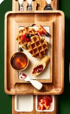 Walmart Hecef Acacia Board with Tray offer