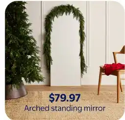 Walmart Arched standing mirror offer