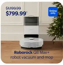 Walmart Roborock Q8 Max+ robot vacuum and mop offer