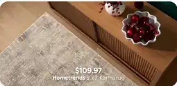 Walmart Hometrends 5' x 7' Karma rug offer
