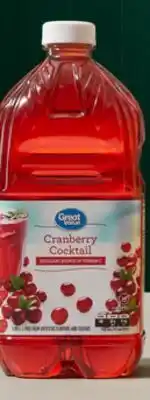 Walmart Great Value cranberry cocktail 1.89 L offer