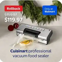 Walmart Cuisinart professional vacuum food sealer offer