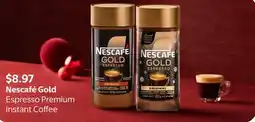Walmart Nescafé Gold Espresso Premium Instant Coffee offer