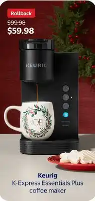 Walmart Keurig K-Express Essentials Plus coffee maker offer