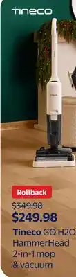 Walmart Tineco GO H20 HammerHead 2-in-1 mop & vacuum offer