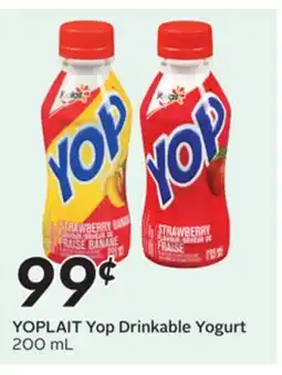 Sobeys YOPLAIT Yop Drinkable Yogurt offer