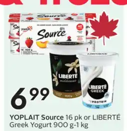 Sobeys YOPLAIT Source offer