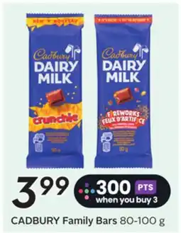Sobeys CADBURY Family Bars offer