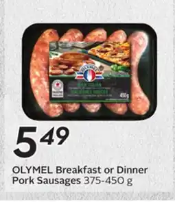 Sobeys OLYMEL Breakfast or Dinner Pork Sausages offer