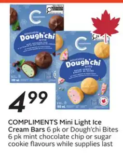 Sobeys COMPLIMENTS Mini Light Ice Cream Bars offer
