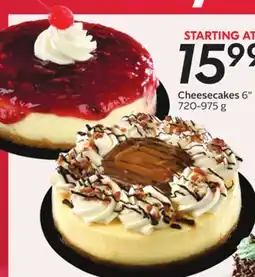 Sobeys Cheesecakes offer