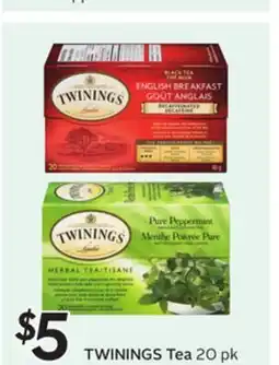 Sobeys TWININGS Tea offer