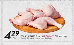 Sobeys COMPLIMENTS Fresh AIR-CHILLED Chicken Legs offer