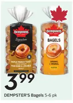 Sobeys DEMPSTER'S Bagels offer