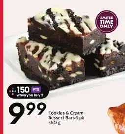 Sobeys Cookies & Cream Dessert Bars offer