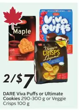 Sobeys DARE Viva Puffs or Ultimate Cookies offer