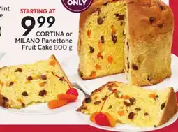 Sobeys CORTINA or MILANO Panettone Fruit Cake offer
