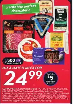 Sobeys COMPLIMENTS Camembert or Brie offer