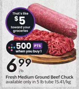 Sobeys Fresh Medium Ground Beef Chuck offer