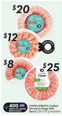 Sobeys COMPLIMENTS Cooked Shrimp in Rings with Sauce offer