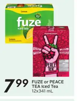 Sobeys FUZE or PEACE TEA Iced Tea offer