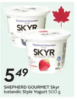 Sobeys SHEPHERD GOURMET Skyr Icelandic Style Yogurt offer