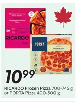 Sobeys RICARDO Frozen Pizza offer