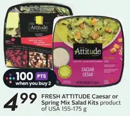 Sobeys FRESH ATTITUDE Caesar or Spring Mix Salad Kits offer