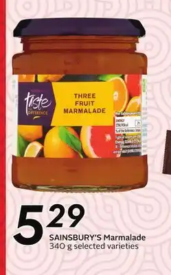Sobeys SAINSBURY'S Marmalade offer