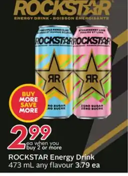 Sobeys ROCKSTAR Energy Drink offer