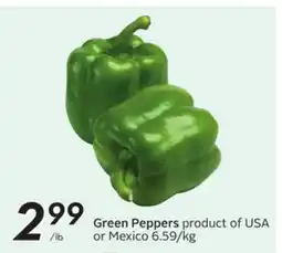 Sobeys Green Peppers offer