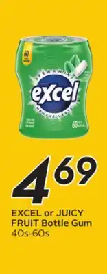 Sobeys EXCEL or JUICY FRUIT Bottle Gum offer