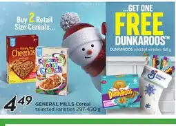 Sobeys GENERAL MILLS Cereal offer