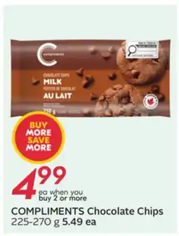 Sobeys COMPLIMENTS Chocolate Chips offer