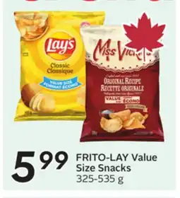 Sobeys FRITO-LAY Value Size Snacks offer