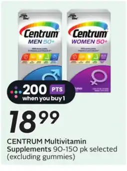Sobeys CENTRUM Multivitamin Supplements offer