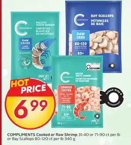 Sobeys COMPLIMENTS Cooked or Raw Shrimp offer