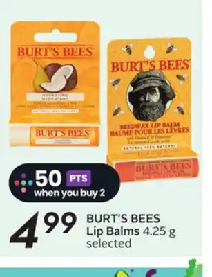 Sobeys BURT'S BEES Lip Balms offer