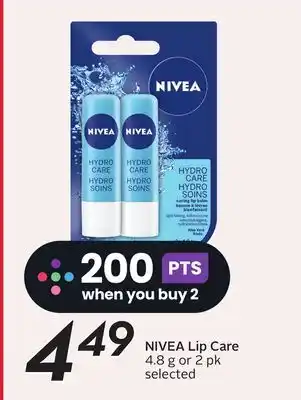 Sobeys NIVEA Lip Care offer