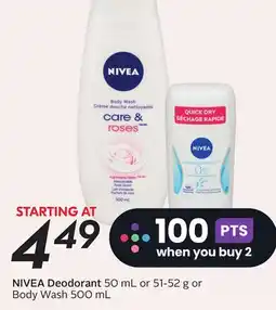 Sobeys NIVEA Deodorant offer