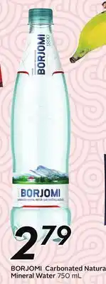 Sobeys BORJOMI Carbonated Natural Mineral Water offer