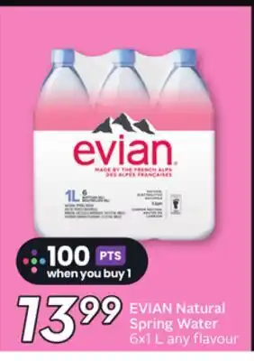 Sobeys EVIAN Natural Spring Water offer