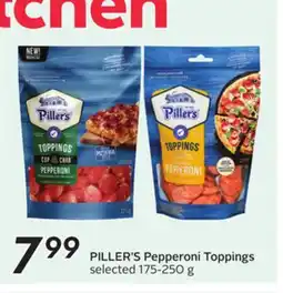 Sobeys PILLER'S Pepperoni Toppings offer