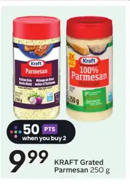 Sobeys KRAFT Grated Parmesan offer