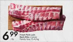 Sobeys Fresh Pork Loin Back Ribs offer