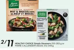 Sobeys HEALTHY CHOICE Simply Steamers offer