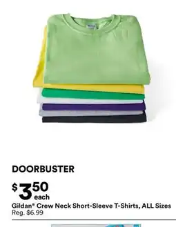 Michaels Gildan Crew Neck Short-Sleeve T-Shirts, ALL Sizes offer