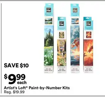 Michaels Artist's Loft Paint-by-Number Kits offer