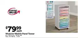 Michaels modular mobile Panel Tower by Simply Tidy offer