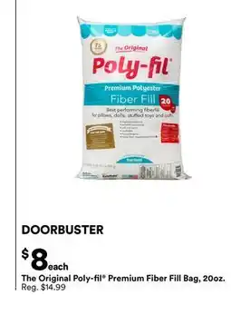 Michaels The original Poly-fil Premium Fiber Fill Bag, 20oz offer